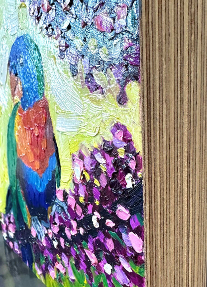 Little Lorikeet – Original Oil Painting by Cassie Holmes