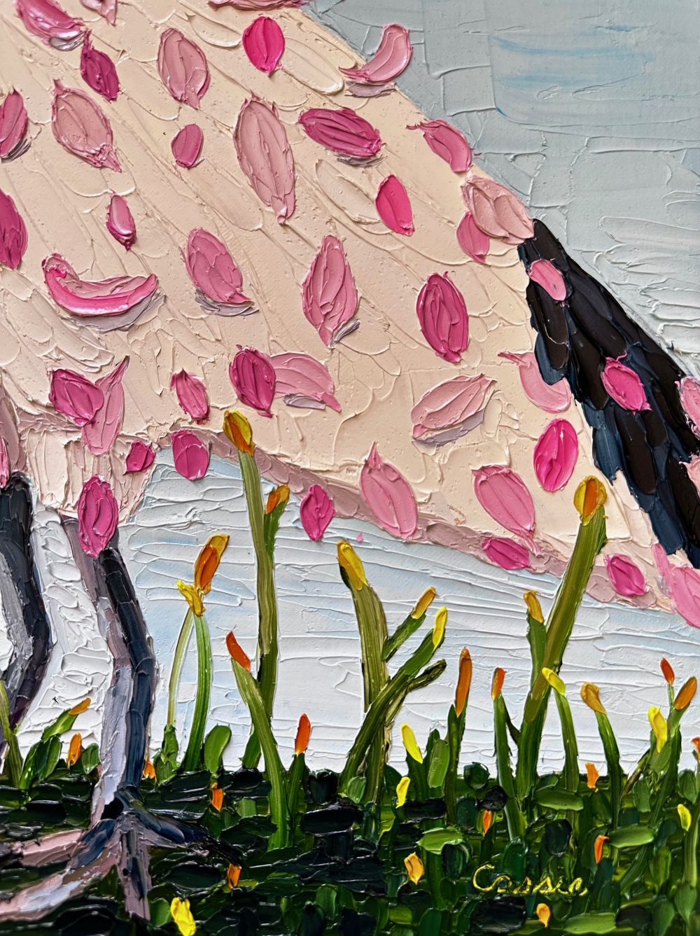 Living the Pink Dream – Original Oil Painting by Cassie Holmes