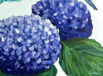 Peaceful Humming - Original Oil Painting by Cassie Holmes