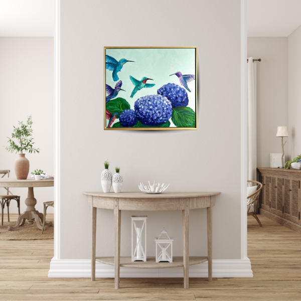 Peaceful Humming - Original Oil Painting by Cassie Holmes