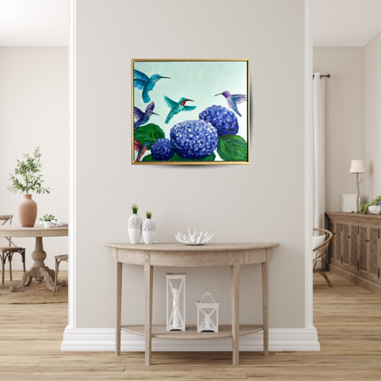 Peaceful Humming - Original Oil Painting by Cassie Holmes