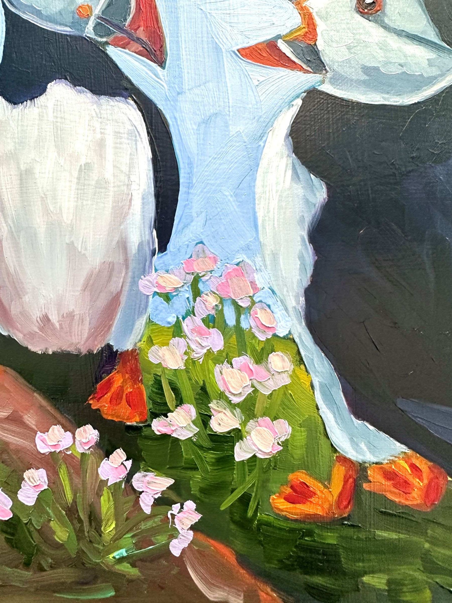 Puffin Memories – Original Oil Painting by Cassie Holmes