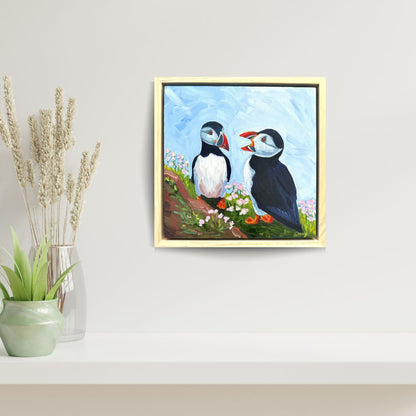 Puffin Memories – Original Oil Painting by Cassie Holmes