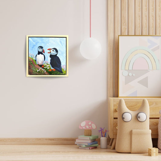 Puffin Memories – Original Oil Painting by Cassie Holmes