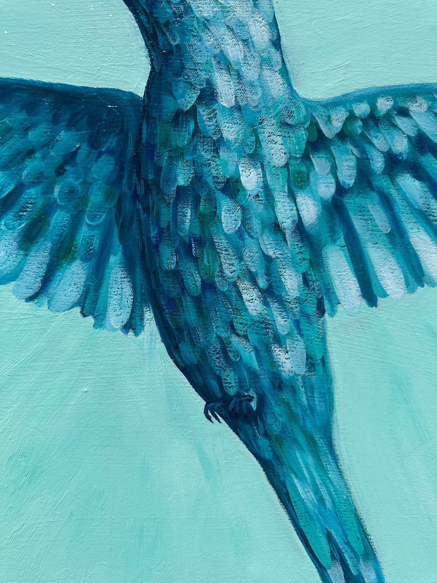 Quiet Wonder – Original Hummingbird Oil Painting by Cassie Holmes