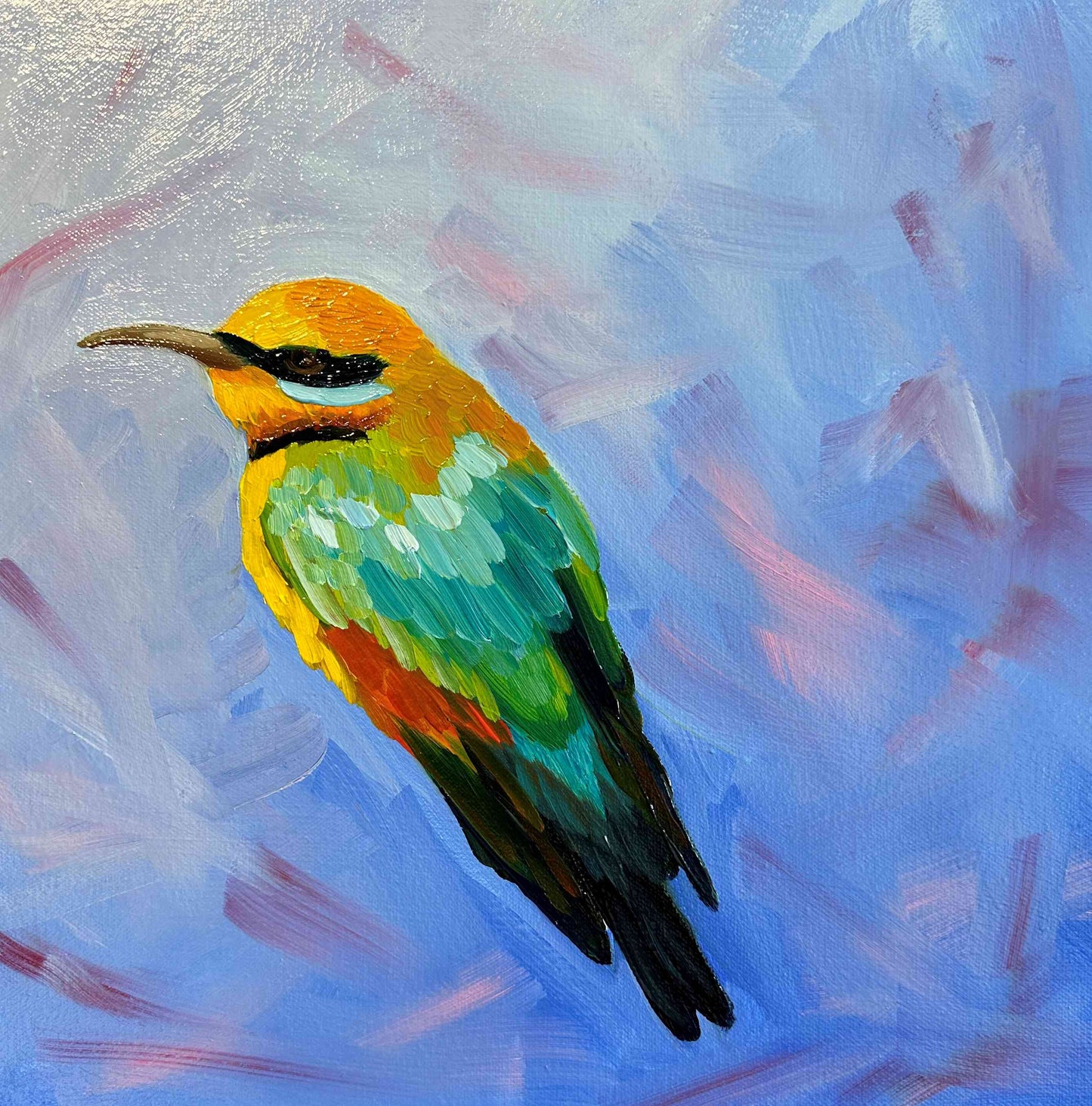 Rainbow Treasure - Original Oil Painting by Cassie Holmes