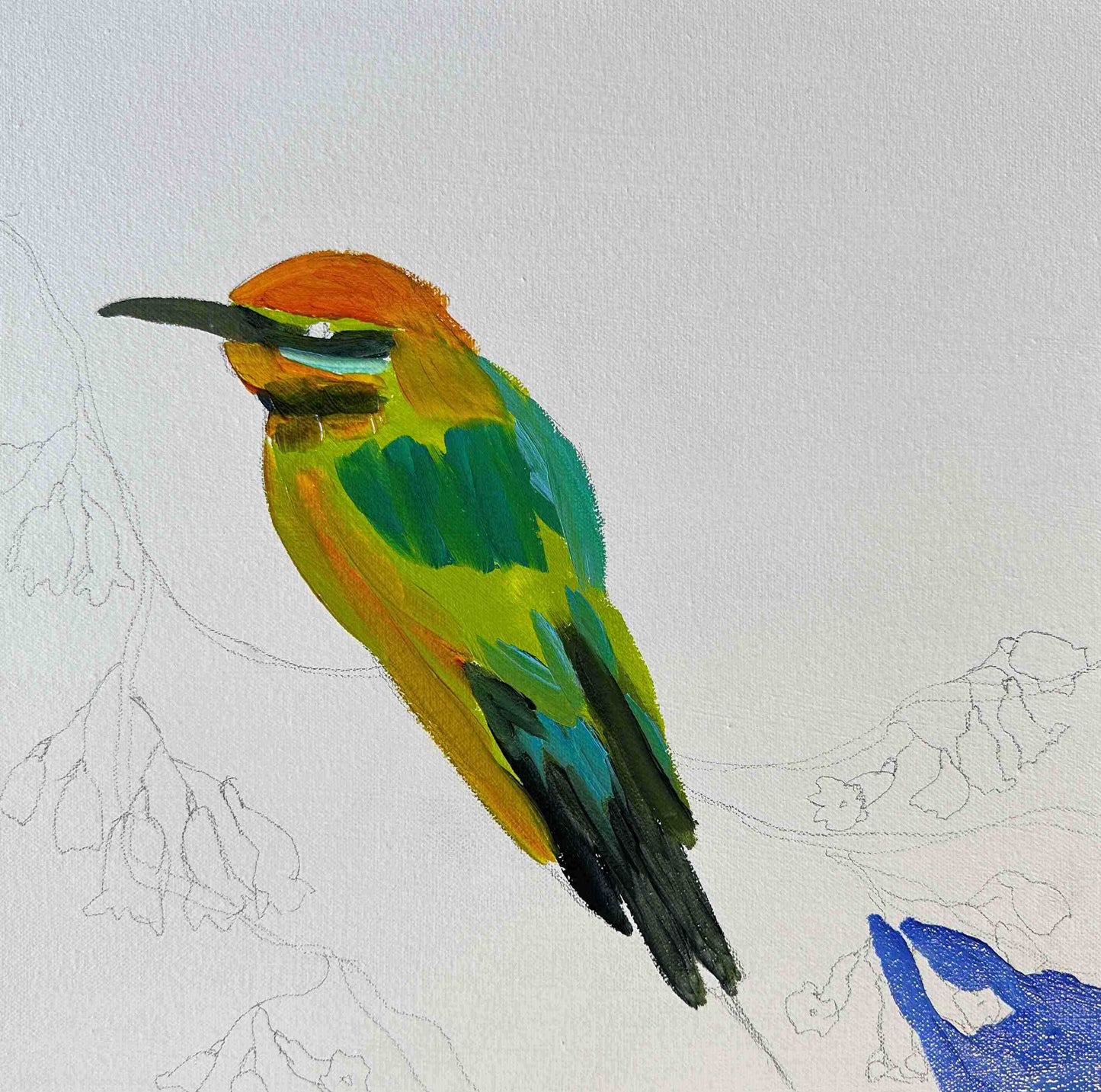 Rainbow Treasure - Original Oil Painting by Cassie Holmes