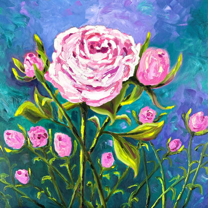 Reaching for the Top - Original Oil Painting by Cassie Holmes