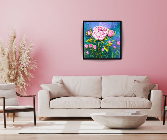 Reaching for the Top - Original Oil Painting by Cassie Holmes