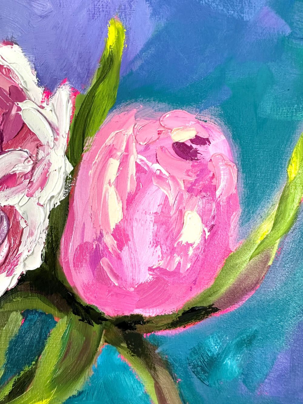 Reaching for the Top - Original Oil Painting by Cassie Holmes