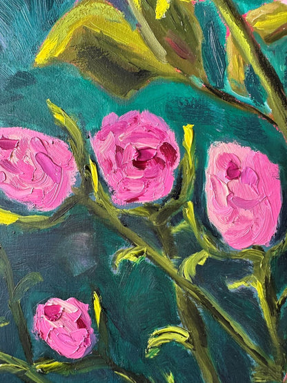 Reaching for the Top - Original Oil Painting by Cassie Holmes