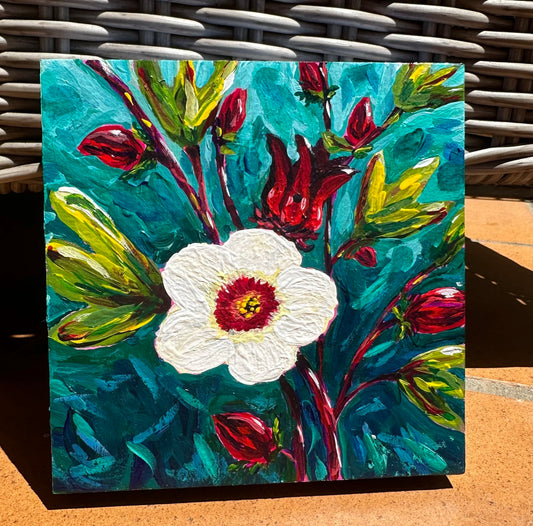 Rosella Farm – Original Acrylic Painting by Cassie Holmes