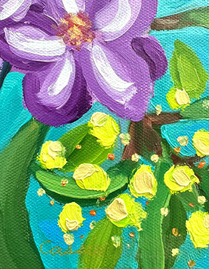 Royal Couple - Original Bird Oil Painting by Cassie Holmes