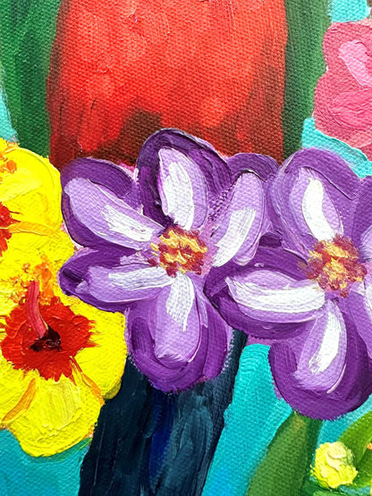 Royal Couple - Original Bird Oil Painting by Cassie Holmes