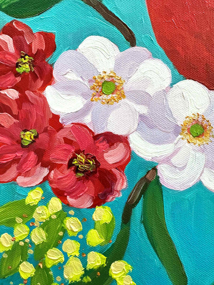 Royal Couple - Original Bird Oil Painting by Cassie Holmes