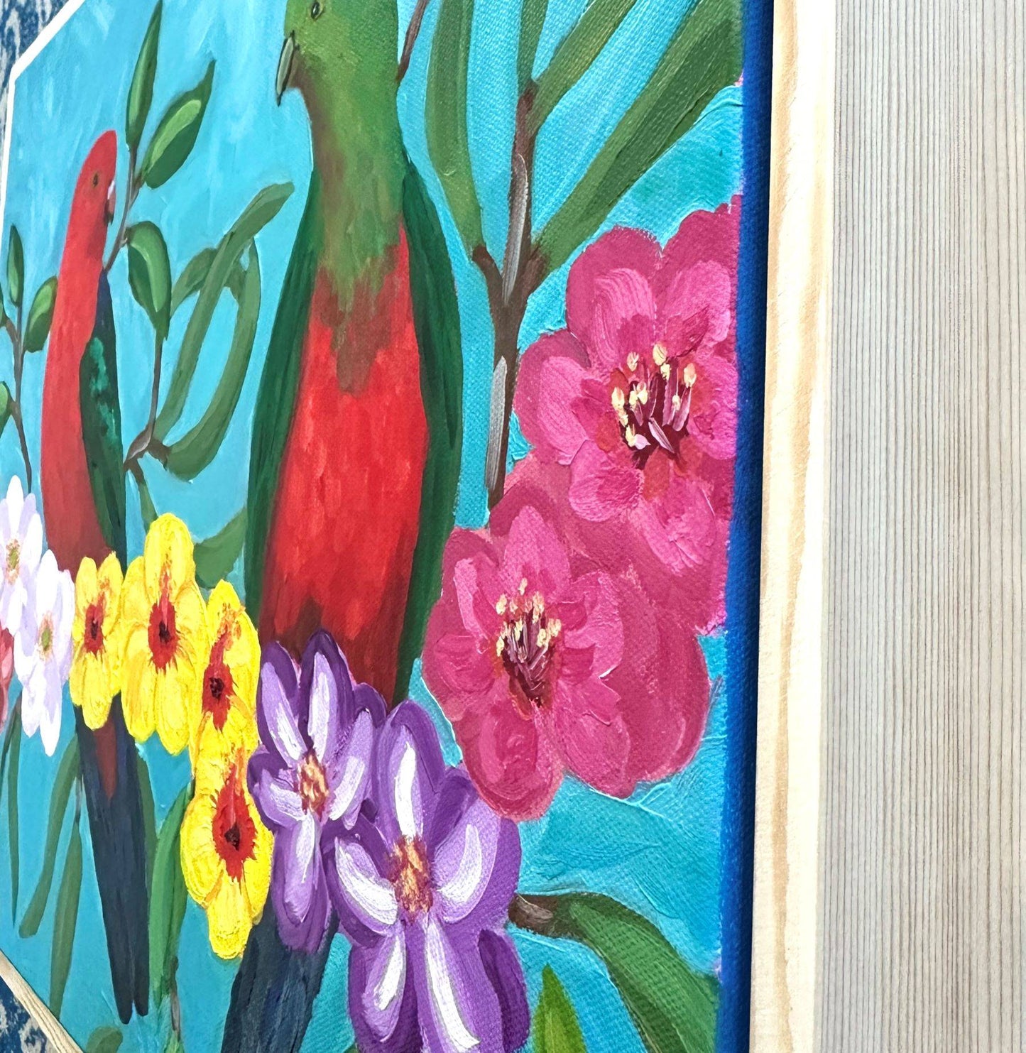 Royal Couple - Original Bird Oil Painting by Cassie Holmes