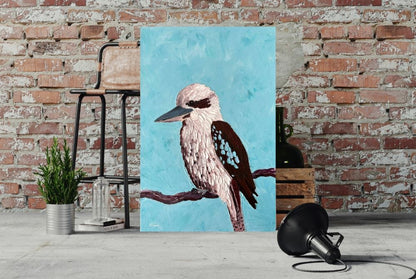 Ruffled Beauty – Original Kookaburra Oil Painting by Cassie Holmes
