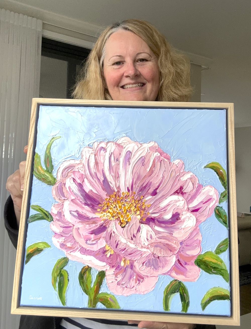 Softness – Original Floral Oil Painting by Cassie Holmes