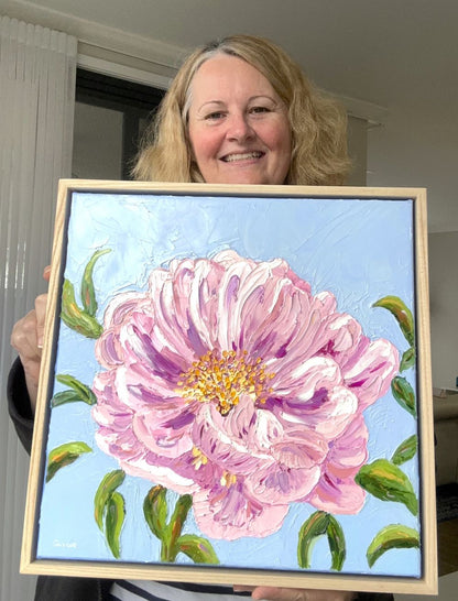 Softness – Original Floral Oil Painting by Cassie Holmes