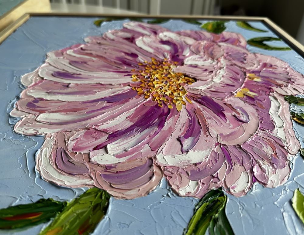 Softness – Original Floral Oil Painting by Cassie Holmes