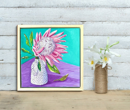 Spotty Protea – Original Oil Painting by Cassie Holmes