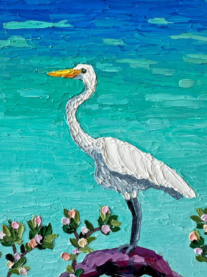 Sunday Morning Vibes – Original Ocean Oil Painting by Cassie Holmes