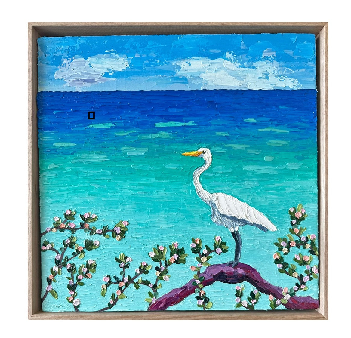 Sunday Morning Vibes – Original Ocean Oil Painting by Cassie Holmes