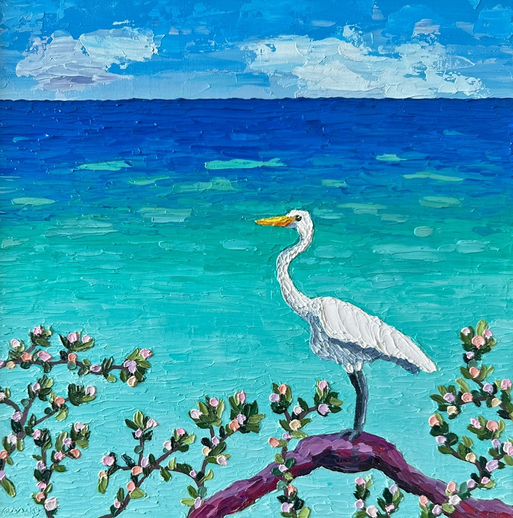 Sunday Morning Vibes – Original Ocean Oil Painting by Cassie Holmes