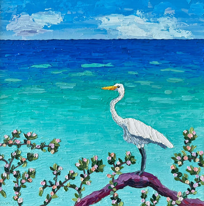 Sunday Morning Vibes – Original Ocean Oil Painting by Cassie Holmes