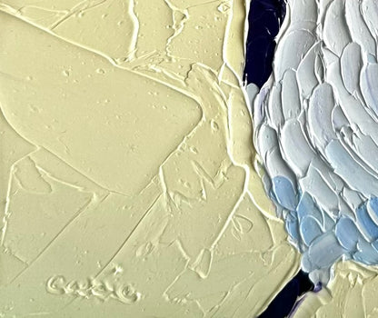 Wanda – Willie Wagtail Oil Painting by Cassie Holmes