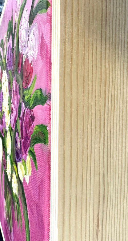 Whispers of Love – Textured Floral Oil Painting by Cassie Holmes